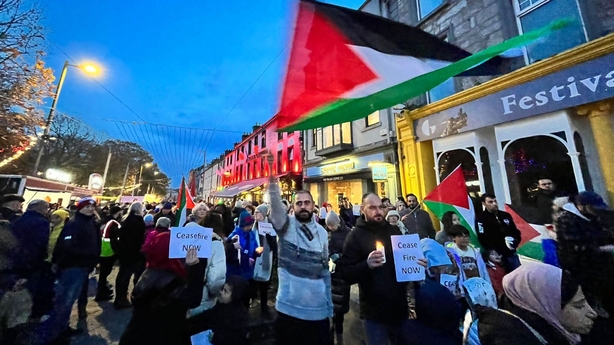 Candlelit vigil in Galway