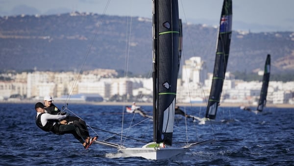 Sean Waddilove (Skerries Sailing Club) with Robert Dickson (Howth Yacht Club) are eighth with one day of competition remaining