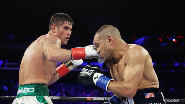 Joe Ward's only pro defeat came due to a knee injury on his debut