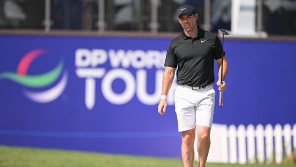 Rory McIlroy playing in UAE this morning
