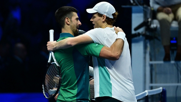 Novak Djokovic's 19-match unbeaten run since the Wimbledon final came to an end against Jannik Sinner