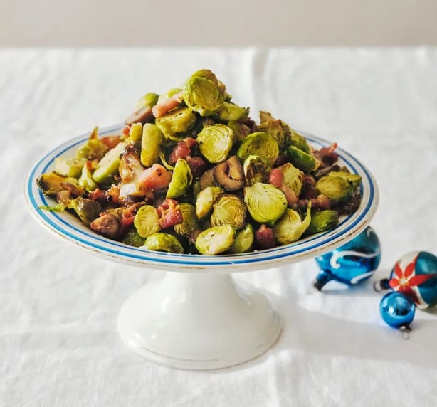 Poppy O'Toole's chestnut and bacon sprouts (Haarala Hamilton/PA)