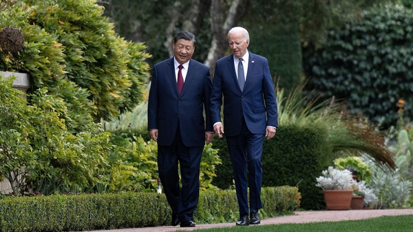 US President Joe Biden and Chinese leader Xi Jinping took a short walk together around the Filoli estate gardens