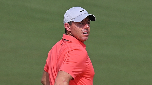 Rory McIlroy is four shots off the lead after the first day in Dubai