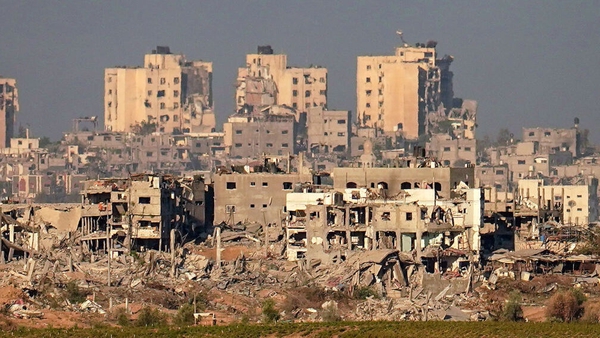 Destroyed buildings of Beit Hanoun in northern Gaza