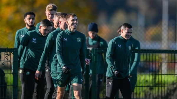 All smiles in training as Ireland prepare to face the Netherlands in Amsterdam