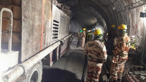 Indian rescuers to dig new shaft for 41 workers trapped in tunnel