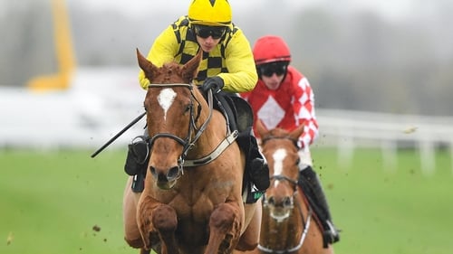 State Man and Paul Townend jump the last in the Morgiana