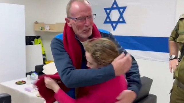 Nine-year-old Irish-Israeli girl Emily Hand was reunited with her family 50 days after being kidnapped by Hamas. Emily was met by her father Tom following her release as part of a deal that saw 16 other hostages also freed.