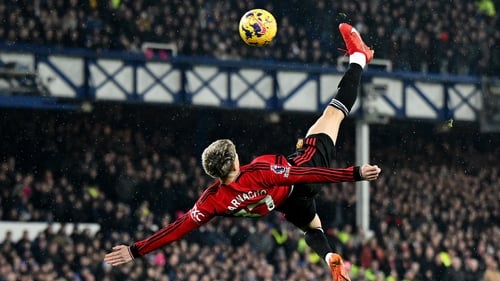 Garnacho acrobatics spark Man United win at Everton