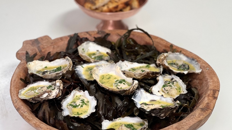 Rory O'Connell's hot buttered oysters on toast