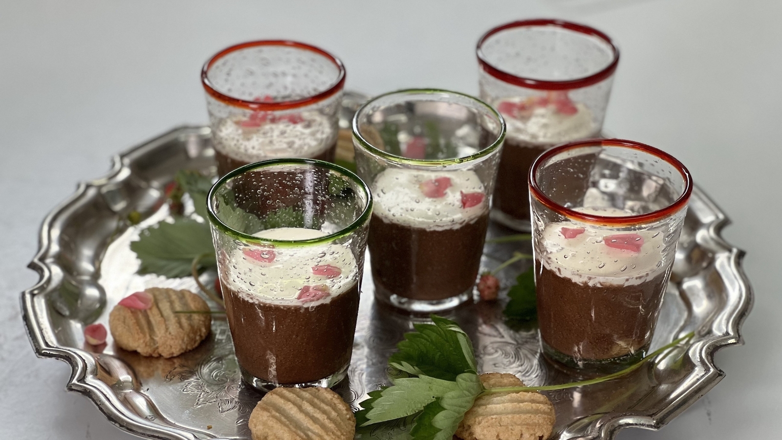Rory O'Connell's chocolate mousse with macaroons Rory O'Connell's chocolate mousse with macaroons