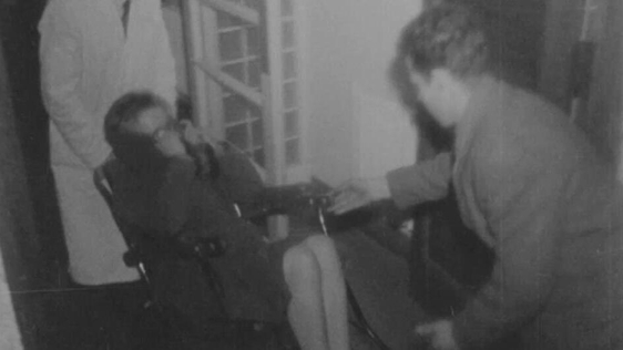 Breda Morris collapses on hunger strike over housing, 1963