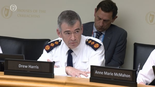 Garda Commissioner Drew Harris told the committee he had 'no intention' of resigning