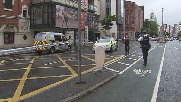 The incident happened near the Grand Opera House on Great Victoria Street in Belfast
