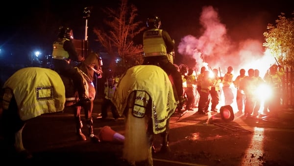 Legia Warsaw fans clashed with police in Birmingham