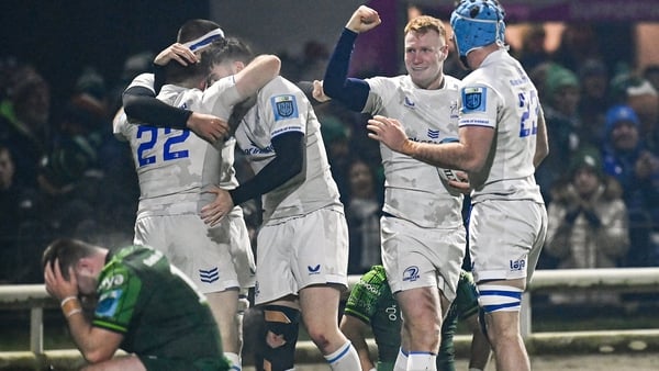 Leinster celebrate their dramatic win