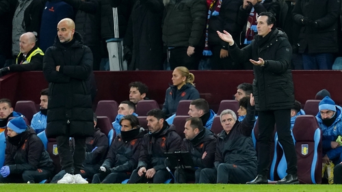 Emery plays down Villa credentials as Pep takes hat off