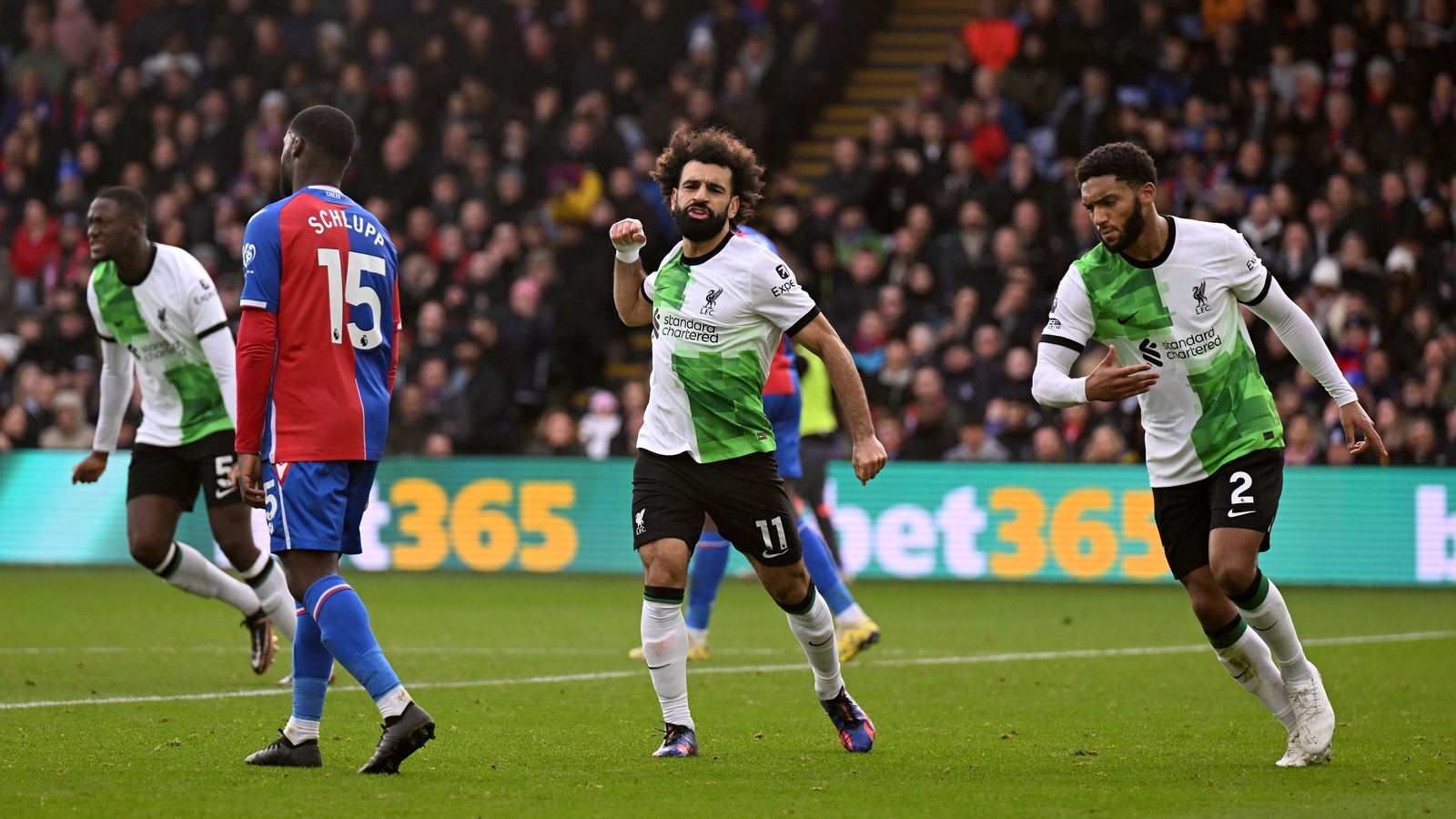 Salah Nets 200th Goal As Liverpool Beat 10-man Palace