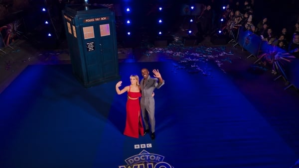 New Doctor Who Ncuti Gatwa and Millie Gibson at the premiere of the show's Christmas special