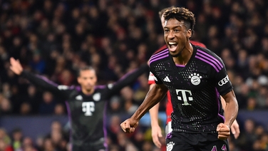Kingsley Coman ends Manchester United's slim European hopes