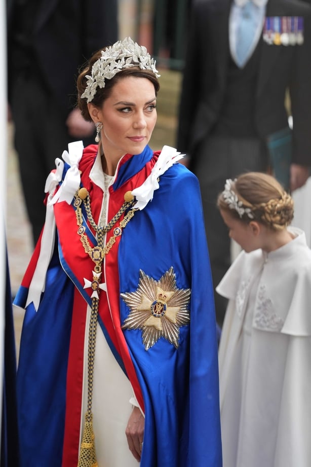 The Princess of Wales ahead of the coronation ceremony of King Charles III and Queen Camilla at Westminster Abbey, London