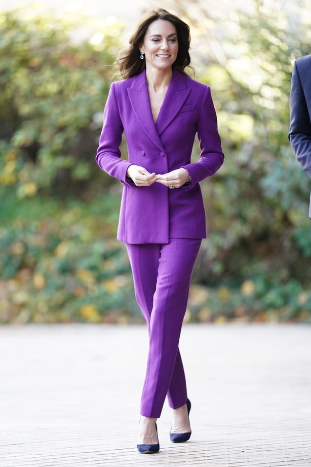 The Princess of Wales arrives at the Shaping Us National Symposium at the Design Museum in London