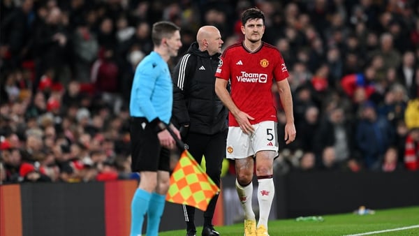 Harry Maguire sustained his injury against Bayern Munich on Tuesday