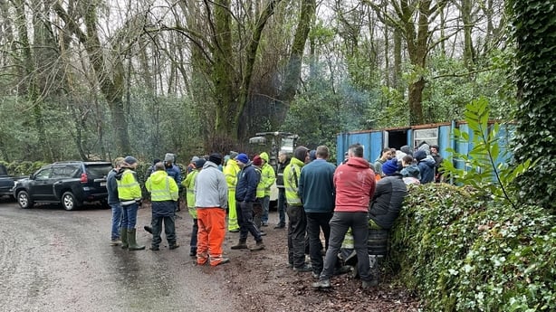 Protesters had gathered to form a blockade at the entrance of the hotel at the weekend