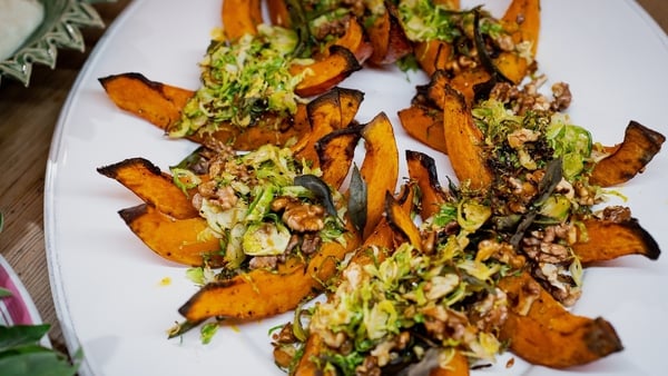 Walnuts and sweet apple syrup take these roasted vegetables to another level.