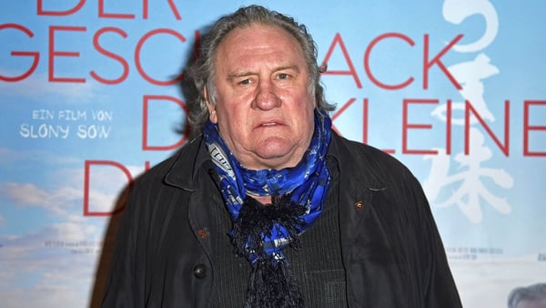 Gerard Depardieu was questioned by police in France today (file pic)