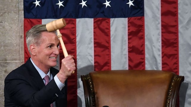 Republican Kevin McCarthy is elected speaker of the US House of Representatives following 15 rounds of voting. As he took the gavel for the first time, Mr McCarthy represented the end of Joe Biden's Democrats' hold on both chambers of Congress.