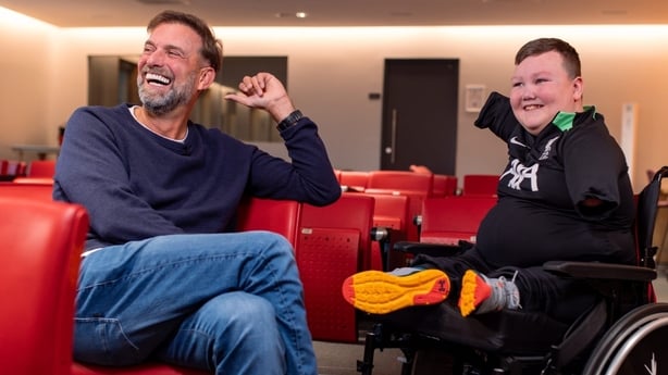Dáire Gorman visited Anfield before Christmas after a video of him at his first game went viral