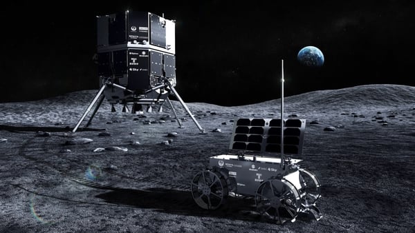 iSpace's Resilience lander and micro-rover. Photo: iSpace