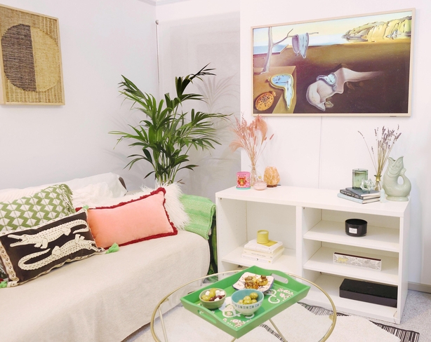 Samsung Frame TV with artwork display