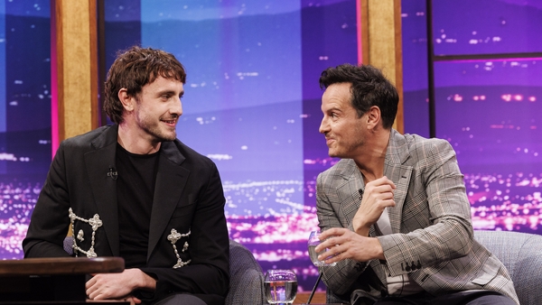 Paul Mescal and Andrew Scott joined The Late Late Show after their new film All of Us Strangers received its Irish premiere on Friday night