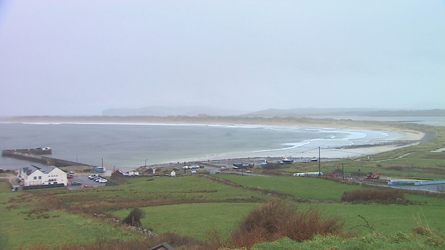 Calm before the storm - a view of Gaoth Dobhair in Co Donegal this morning