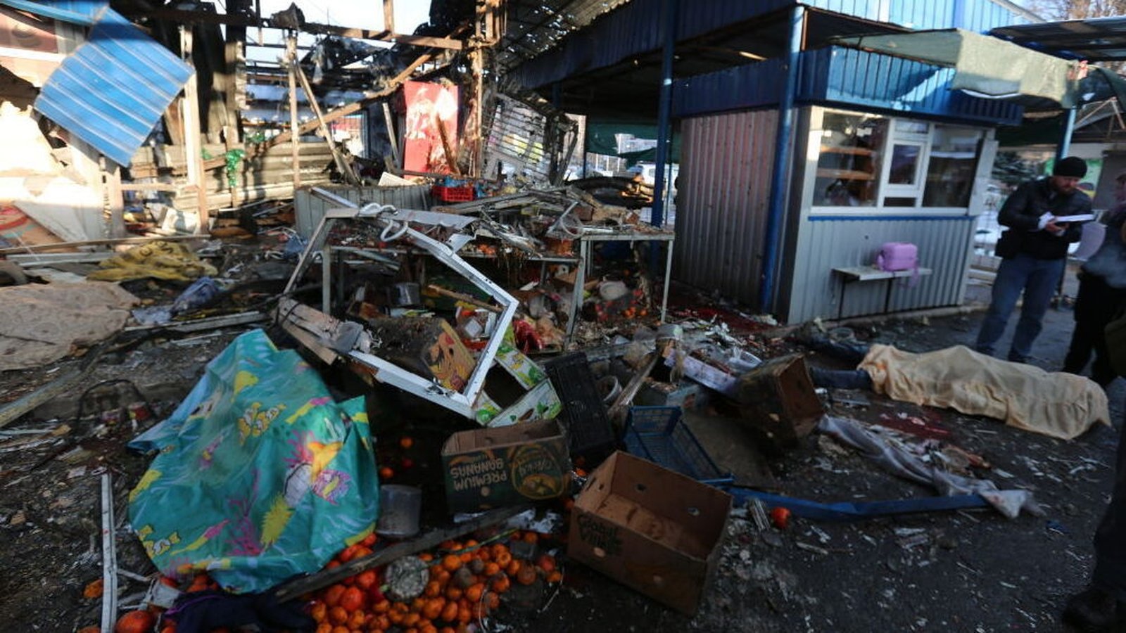 Strike On Busy Market Kills 27 In Russian-held Donetsk