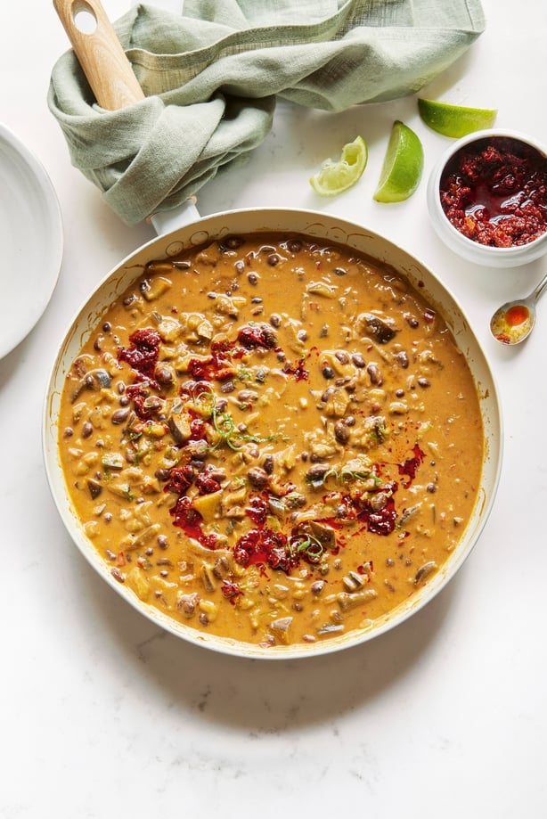 Creamy black bean and harissa stew from Deliciously Ella: Healthy Made Simple