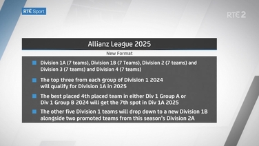 Dónal Óg Cusack: 1A Division based on performance is a positive