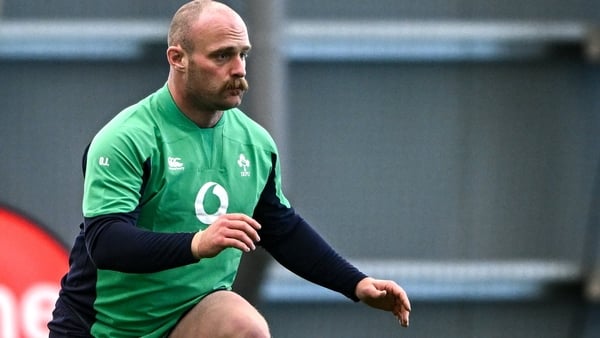 Oli Jager at Ireland training on Wednesday