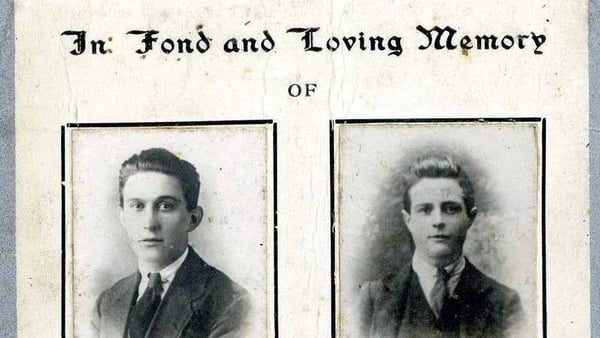 Brothers Denis and Edward O'Dwyer, who were killed in 1922. Courtesy of the Military Archives