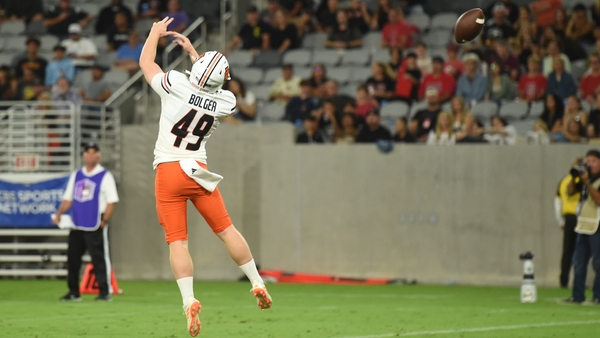 Bolger quickly established himself as the Bengals' starting punter for the season