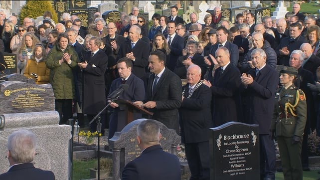 In a graveside oration, Taoiseach Leo Varadkar said John Bruton was a man of hope, ideas, and faith