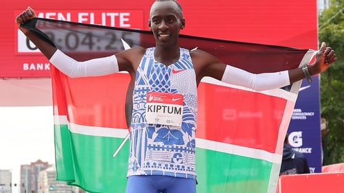 Kelvin Kiptum set a new world record of two hours and 35 seconds at the Chicago Marathon in October last year