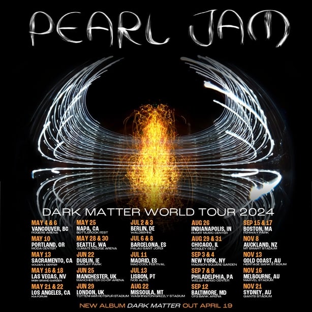 Pearl Jam announce Dublin summer show