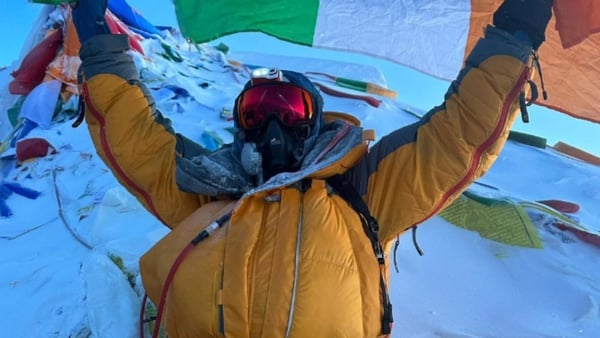 Ryan O'Sullivan says he felt as though the challenge was already over once he had reached the summit of Mount Everest.