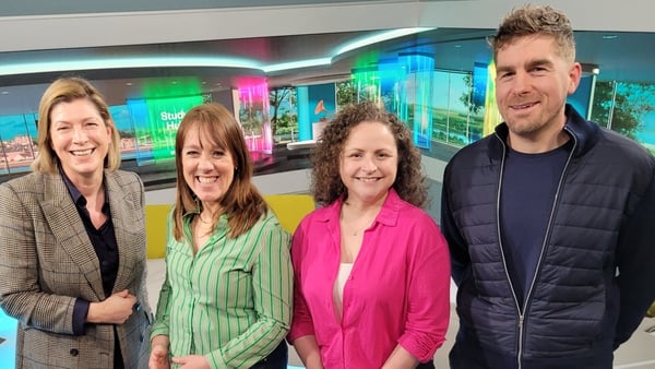 In studio from L to R: Louise Reynolds, our own Evelyn, Louise Boylan and Gavin Duffy.