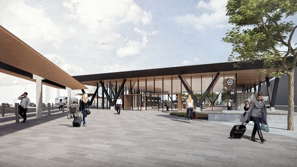 Artists' impression of one of the proposed stops will service Dublin Airport