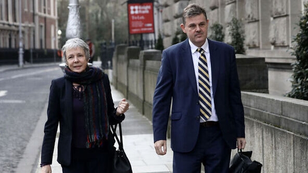 Siún Ní Raghallaigh with Kevin Bakhurst ahead of a previous meeting with the minister